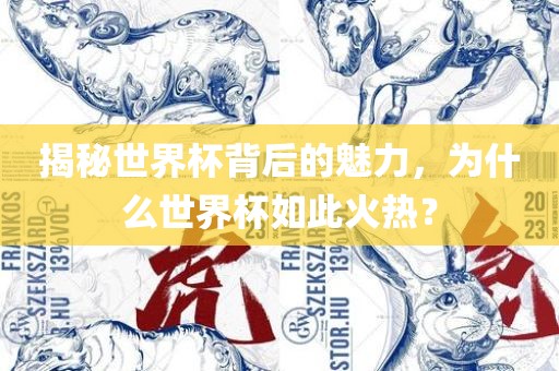 揭秘世界杯背后的魅力，为什么世界杯如此火热？