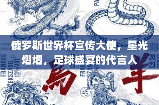 俄罗斯世界杯宣传大使，星光熠熠，足球盛宴的代言人