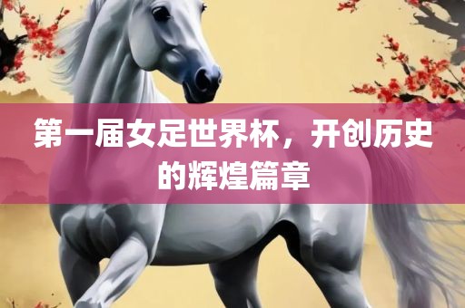 第一届女足世界杯，开创历史的辉煌篇章
