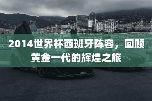 2014世界杯西班牙阵容，回顾黄金一代的辉煌之旅
