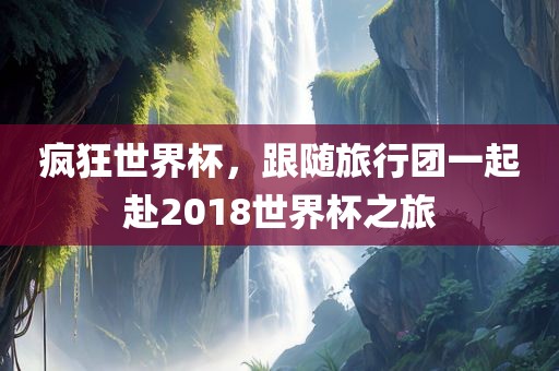 疯狂世界杯，跟随旅行团一起赴2018世界杯之旅