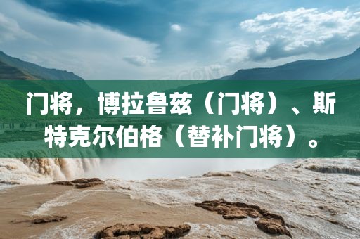 门将，博拉鲁兹（门将）、斯特克尔伯格（替补门将）。
