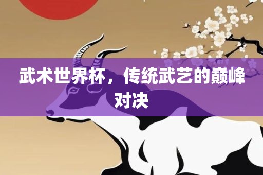 武术世界杯，传统武艺的巅峰对决