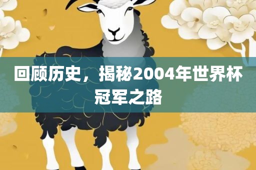 回顾历史，揭秘2004年世界杯冠军之路