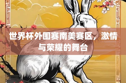 世界杯外围赛南美赛区，激情与荣耀的舞台