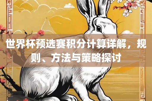 世界杯预选赛积分计算详解，规则、方法与策略探讨