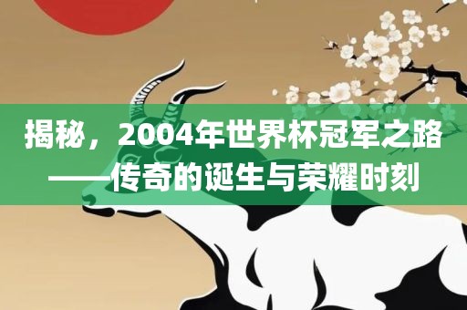 揭秘，2004年世界杯冠军之路——传奇的诞生与荣耀时刻