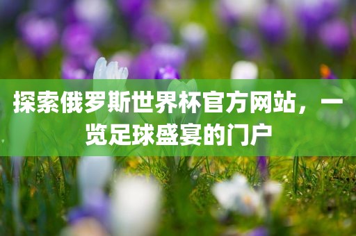 探索俄罗斯世界杯官方网站，一览足球盛宴的门户