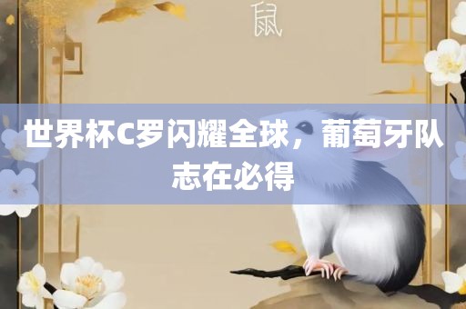 世界杯C罗闪耀全球，葡萄牙队志在必得