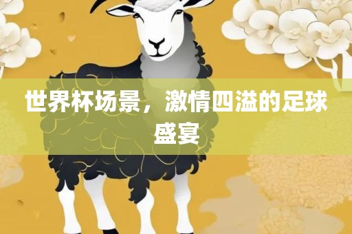 世界杯场景，激情四溢的足球盛宴