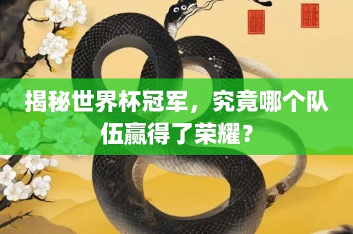 揭秘世界杯冠军，究竟哪个队伍赢得了荣耀？