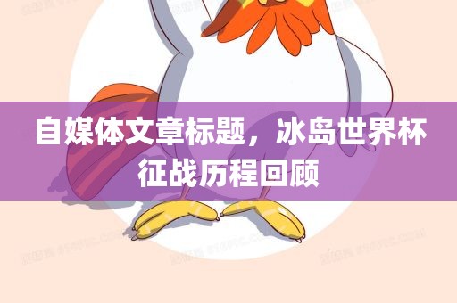 自媒体文章标题，冰岛世界杯征战历程回顾