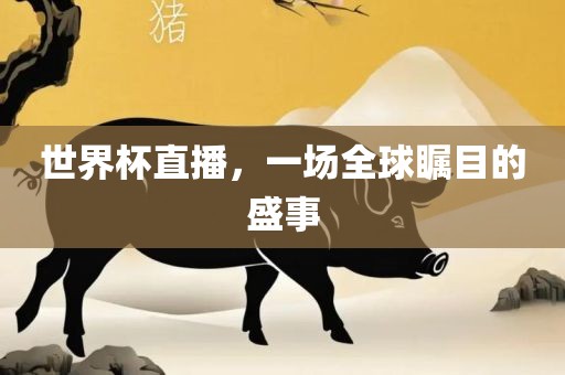 世界杯直播，一场全球瞩目的盛事