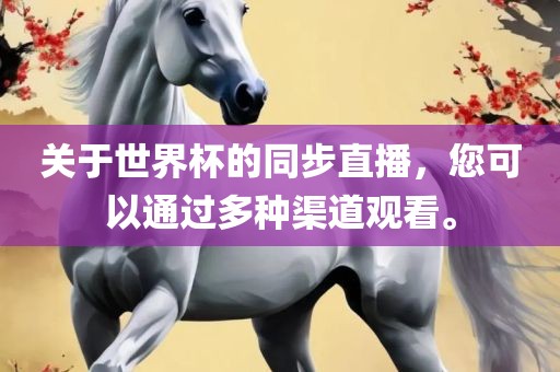 关于世界杯的同步直播，您可以通过多种渠道观看。