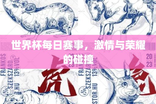 世界杯每日赛事，激情与荣耀的碰撞