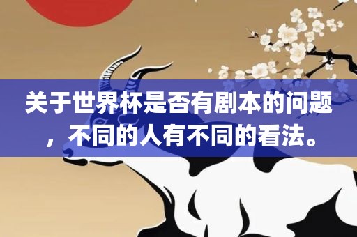 关于世界杯是否有剧本的问题，不同的人有不同的看法。