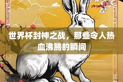 世界杯封神之战，那些令人热血沸腾的瞬间
