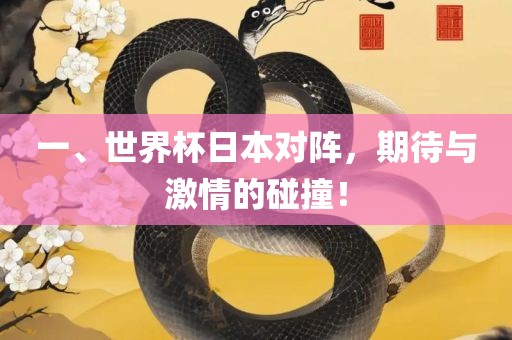 一、世界杯日本对阵，期待与激情的碰撞！