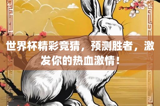 世界杯精彩竞猜，预测胜者，激发你的热血激情！