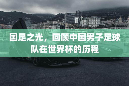 国足之光，回顾中国男子足球队在世界杯的历程
