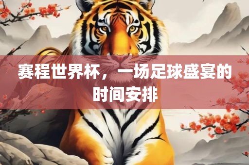 赛程世界杯，一场足球盛宴的时间安排