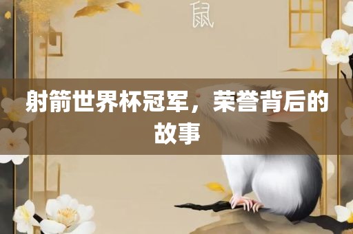 射箭世界杯冠军，荣誉背后的故事